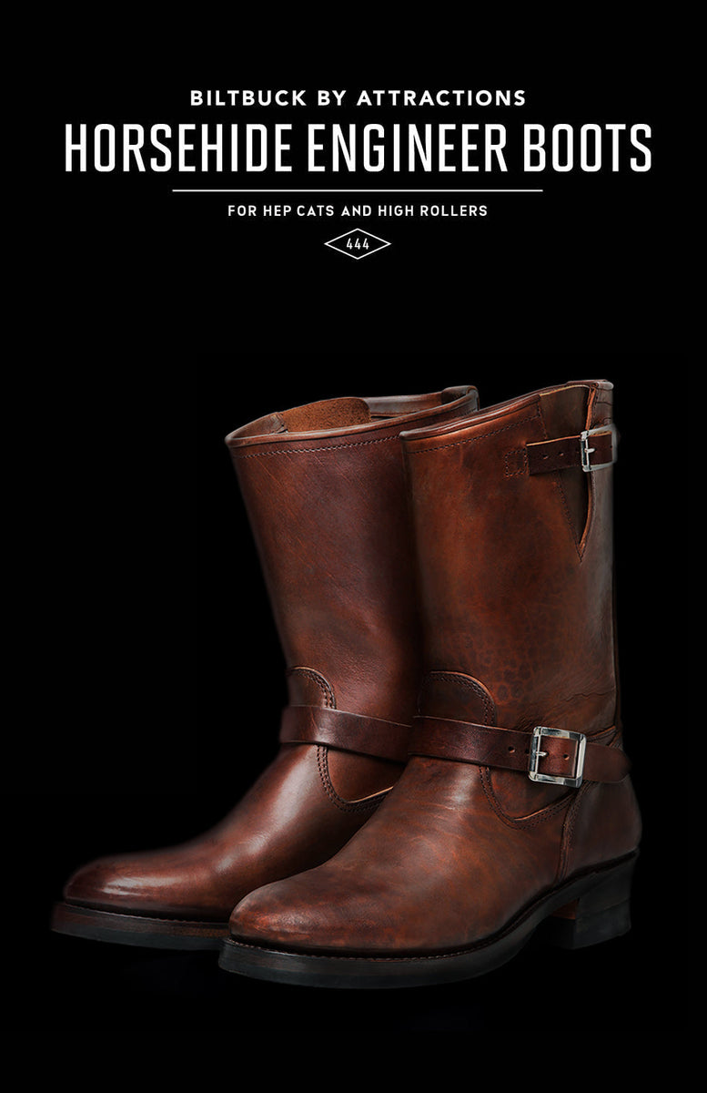 靴 BILTBUCK Lot.444 BROWN HORSEBUTT Restock InformationBILTBUCKLot.444 Engineer Boots Horsebutt Brown