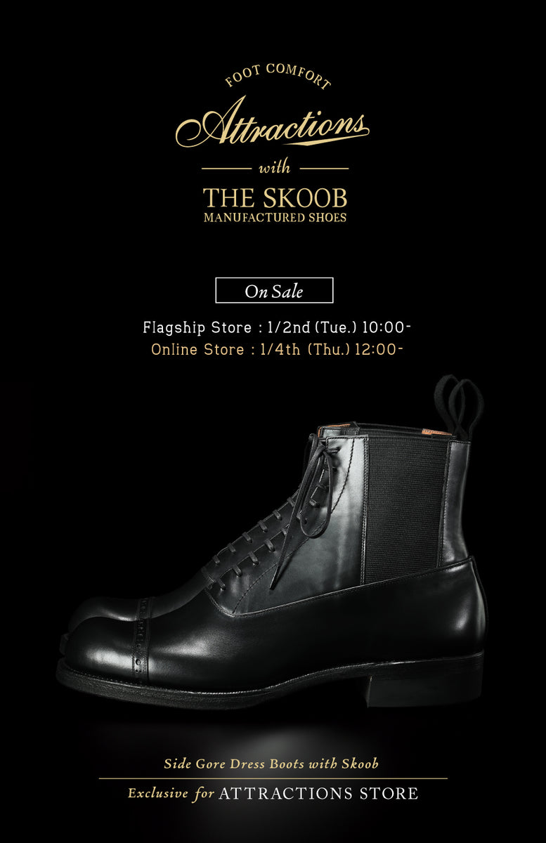 ATTRACTIONS】-New Year's First Pre-Sale-Side Gore Dress Boots