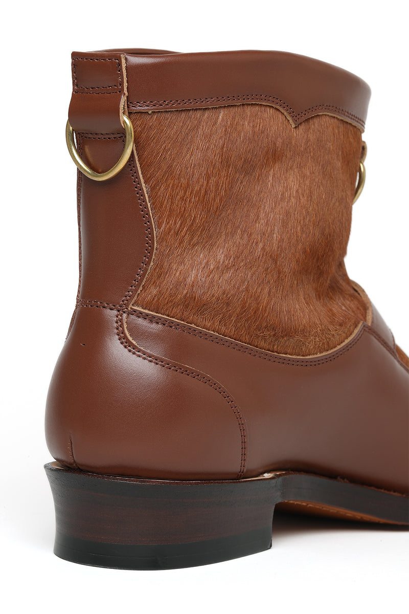 Lot.301 Horsehair Shaft Roper Boots -Brown- – ATTRACTIONS