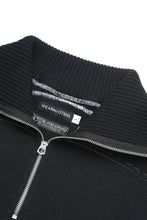 画像をギャラリービューアに読み込む, Lot.582 BS Turtle Zip Sweater -Black-