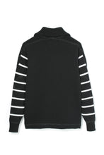 画像をギャラリービューアに読み込む, Lot.582 BS Turtle Zip Sweater -Black-