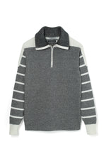 画像をギャラリービューアに読み込む, Lot.582 BS Turtle Zip Sweater -Gray-