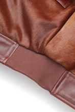 画像をギャラリービューアに読み込む, Lot.625 Hair On Horsehide King Shawl Jacket -Brown-