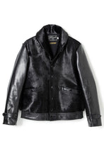 画像をギャラリービューアに読み込む, Lot.625 Hair On Horsehide King Shawl Jacket -Black-