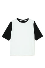 画像をギャラリービューアに読み込む, Lot.700 CK 2Tone Tee -White×Black-