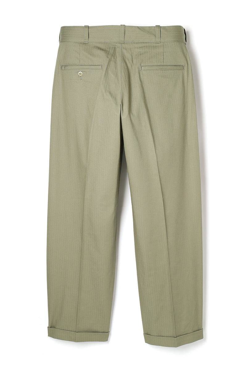 Lot.720 Heritage Trousers / US Navy Herringbone -Khaki- – ATTRACTIONS