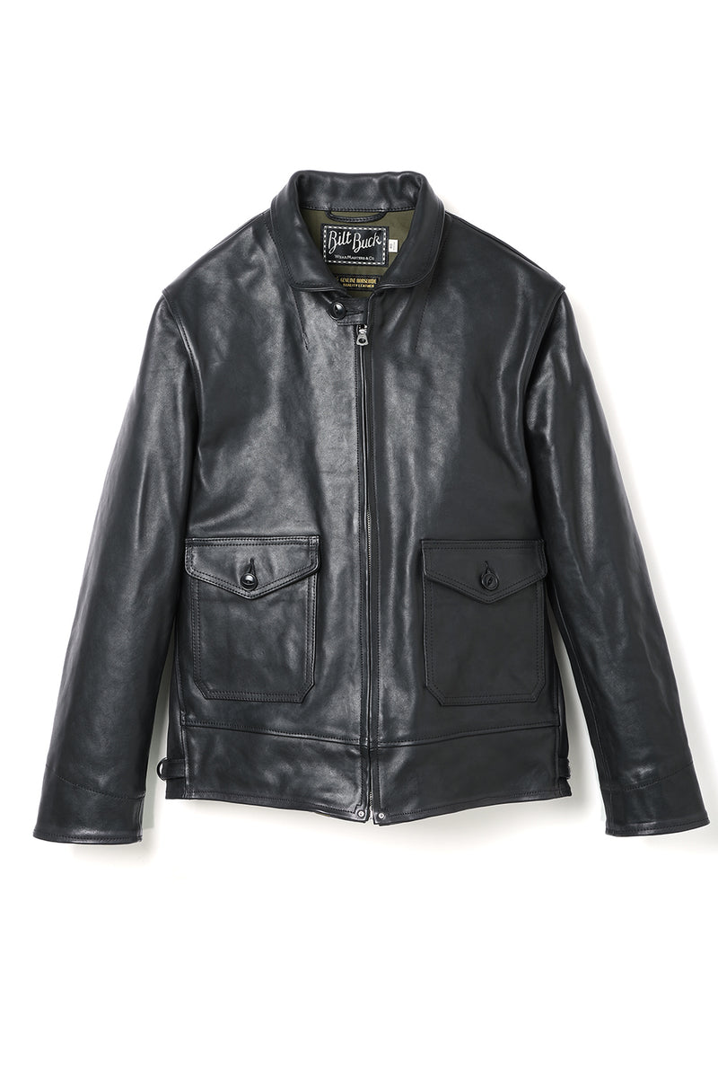 Lot.762 Horsehide A-1 Zip Jacket -Black- – ATTRACTIONS