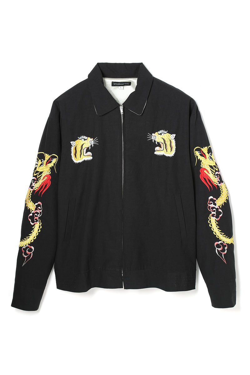 LEONARD ブラックジャケット ロゴ入り金糸サイズL Lot.774 Souvenir Cotton Jacket -Black- – ATTRACTIONS
