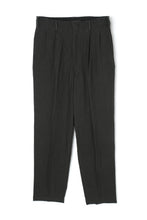 画像をギャラリービューアに読み込む, Lot.779 Double Pleats Linen Trousers -Black-
