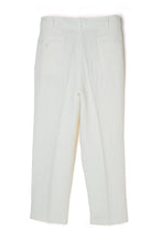 画像をギャラリービューアに読み込む, Lot.779 Double Pleats Linen Trousers -White-