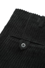 画像をギャラリービューアに読み込む, Lot.861 Wide Wale Cords Double Pleats Trousers -Black-