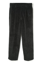 画像をギャラリービューアに読み込む, Lot.861 Wide Wale Cords Double Pleats Trousers -Black-