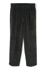 画像をギャラリービューアに読み込む, Lot.861 Wide Wale Cords Double Pleats Trousers -Black-