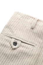 画像をギャラリービューアに読み込む, Lot.861 Wide Wale Cords Double Pleats Trousers -White-