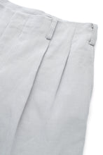 画像をギャラリービューアに読み込む, Lot.862 Wool Linen Double Pleats Trousers -Ice Gray-