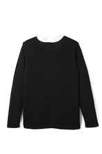 画像をギャラリービューアに読み込む, Lot.865 Combination Knit Cardigan -Black × White-