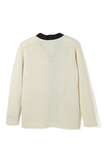 画像をギャラリービューアに読み込む, Lot.865 Combination Knit Cardigan -White × Black-