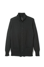 画像をギャラリービューアに読み込む, Lot.866 Shawl Knit Cardigan -Black-
