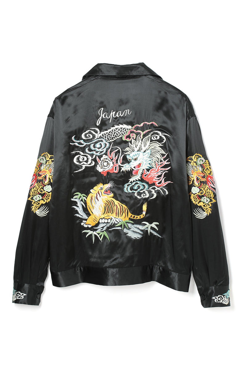 Lot.873 Souvenir Rayon Jacket -Black- – ATTRACTIONS