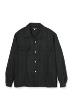 画像をギャラリービューアに読み込む, Lot.877 Flap Pocket Rayon Shirt L/S -Black-