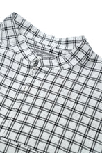 画像をギャラリービューアに読み込む, Lot.890 Half Zip Pin Check Shirt -White-