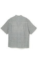 画像をギャラリービューアに読み込む, Lot.890 Half Zip Pin Check Shirt -White-