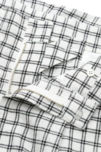 画像をギャラリービューアに読み込む, Lot.891 Double Pleats Pin Check Trousers -White-