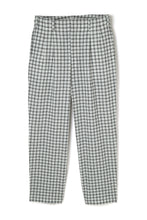 画像をギャラリービューアに読み込む, Lot.891 Double Pleats Pin Check Trousers -White-