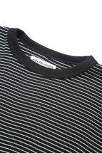 画像をギャラリービューアに読み込む, Lot.897 Multi Rib Border Tee -Black-