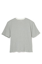 画像をギャラリービューアに読み込む, Lot.897 Multi Rib Border Tee -White-