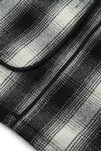 画像をギャラリービューアに読み込む, Checked Shawl Collar Coat White