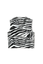 画像をギャラリービューアに読み込む, Animal Print Vest Zebra