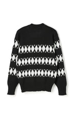 画像をギャラリービューアに読み込む, Stardust Diamond Wool Sweater Black×White