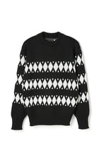 画像をギャラリービューアに読み込む, Stardust Diamond Wool Sweater Black×White