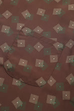 画像をギャラリービューアに読み込む, Box Pattern Rayon Shirt Brown