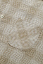 画像をギャラリービューアに読み込む, Checked Nep Twill Shirt Beige