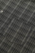 画像をギャラリービューアに読み込む, Panama Check Band Collar Shirt -Black-