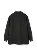 画像をギャラリービューアに読み込む, Typewriter Cloth Band Collar Shirt -Black-
