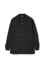 画像をギャラリービューアに読み込む, Typewriter Cloth Band Collar Shirt -Black-