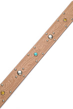 画像をギャラリービューアに読み込む, A20032 Studded and Jeweled Belt -Natural-