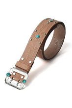 画像をギャラリービューアに読み込む, A20032 Studded and Jeweled Belt -Natural-