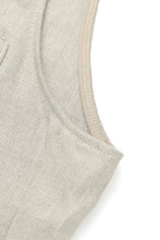 画像をギャラリービューアに読み込む, A20041 Classical Linen Vest -Beige-