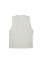 画像をギャラリービューアに読み込む, A20041 Classical Linen Vest -Beige-