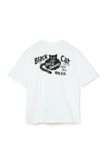 画像をギャラリービューアに読み込む, AM0001 Black Cat Back Print Pocket Tee -White-