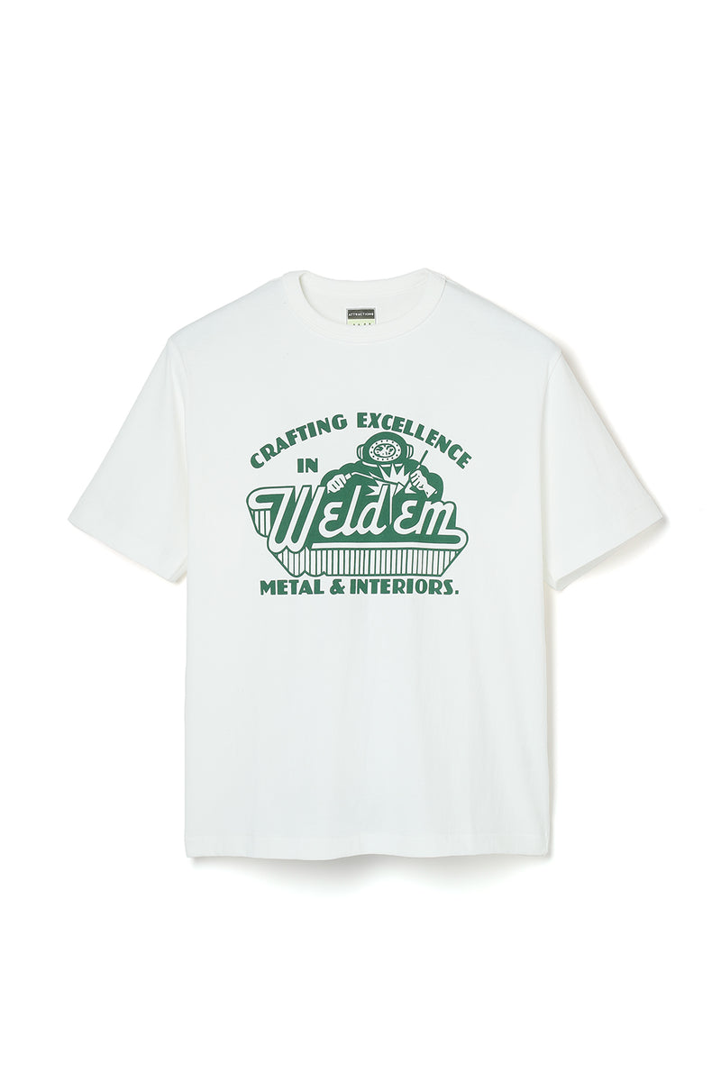 AM0009 Weld'em Tee -White- – ATTRACTIONS