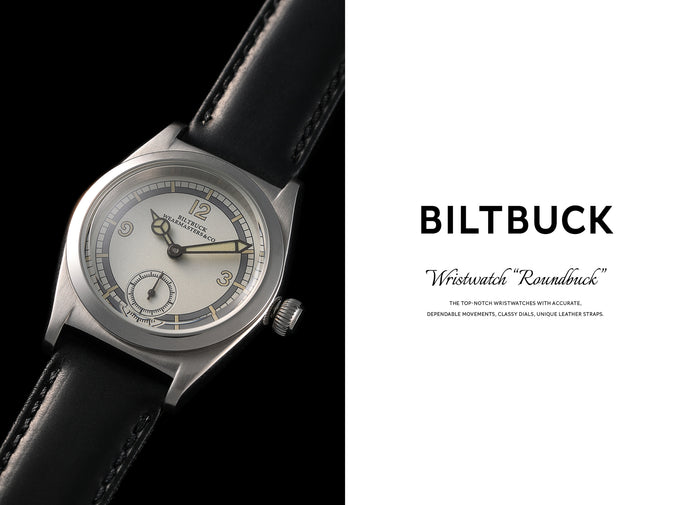 【BILTBUCK】-Genuine Horsehide Sandals & Wristwatch "Roundbuck"-