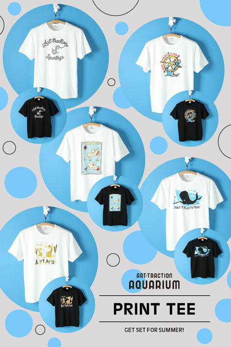 【ARTtraction SPORTOGS】-2021 S/S Print Tee Series- "AQUARIUM"