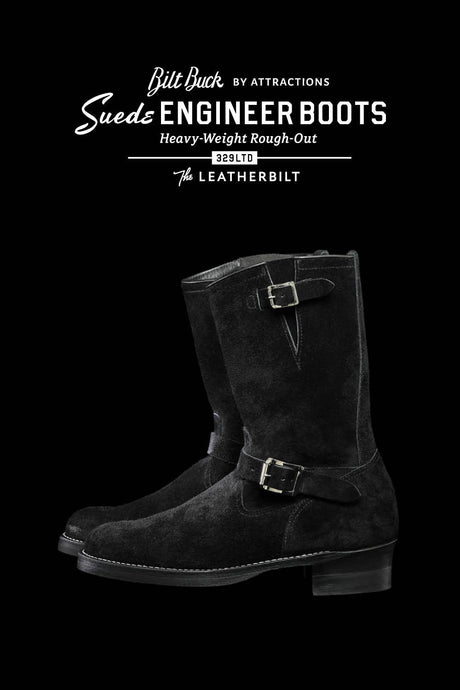 -New release-<br>BILTBUCK<br>Lot.329LTD Suede Engineer Boots<br>-Heavy Weight Rough Out-