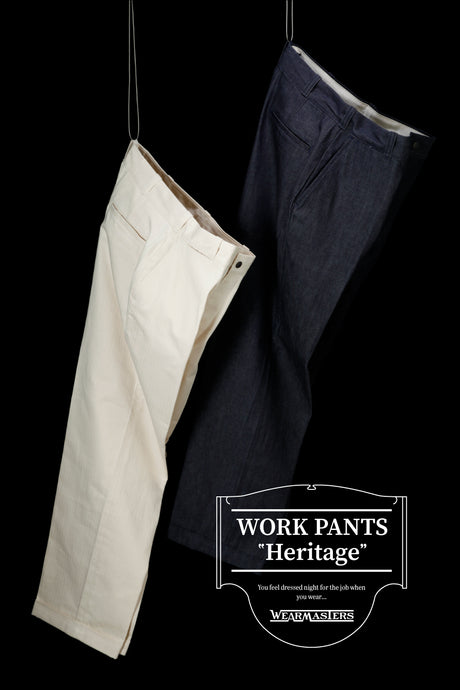 【WEARMASTERS】Lot.344 Work Pants “Heritage” -Indigo&White-
