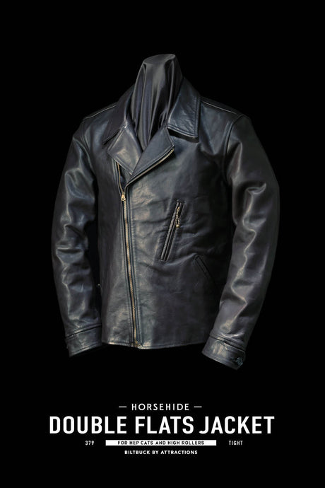 -Restock-<br>BILTBUCK<br>Lot.379 Horsehide Double Flats Jacket